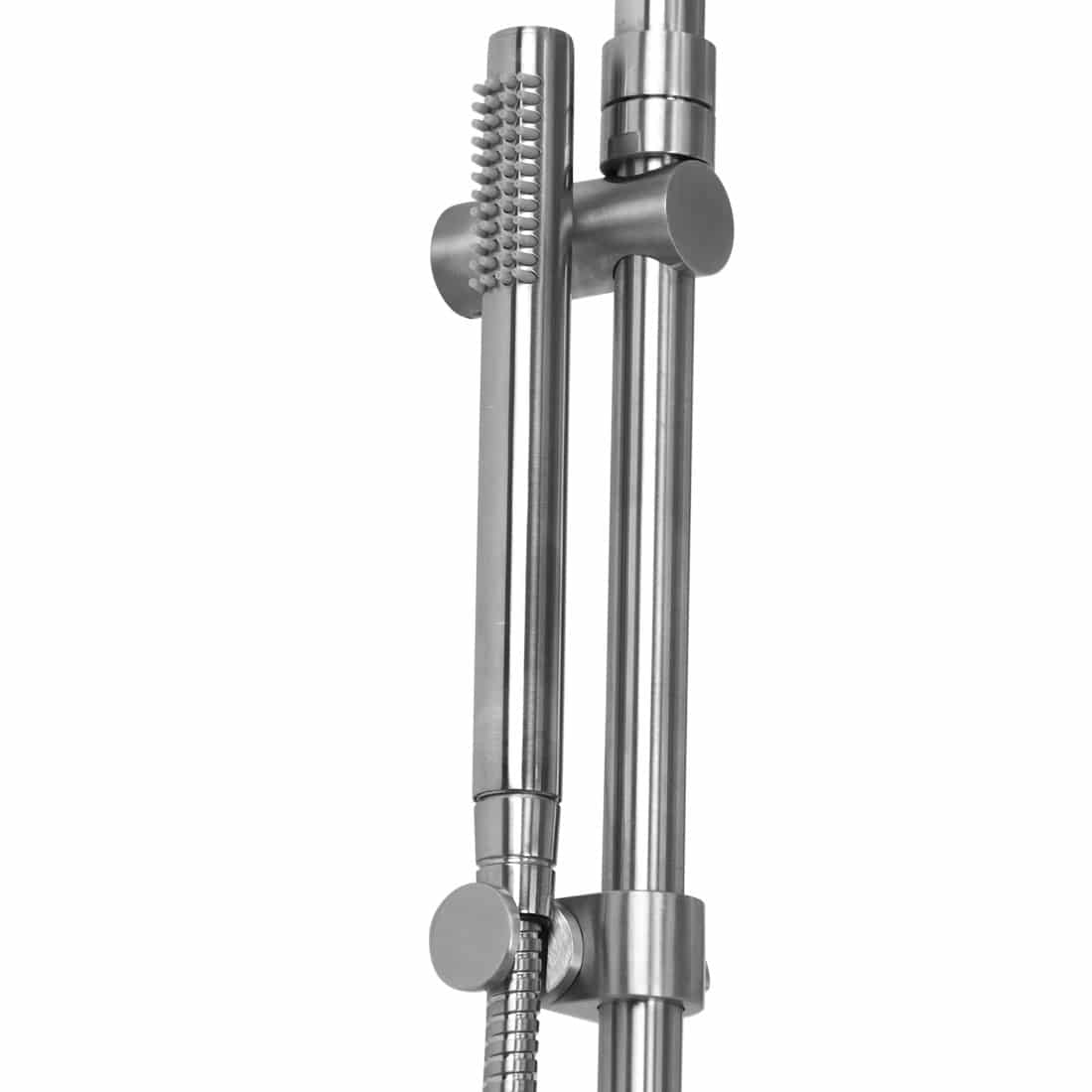 Rainbow shower set in brushed steel or chrome NordKap Living