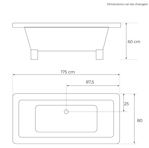 Freestanding Bathtubs In Sanitary, Square Bathtub Dimensions