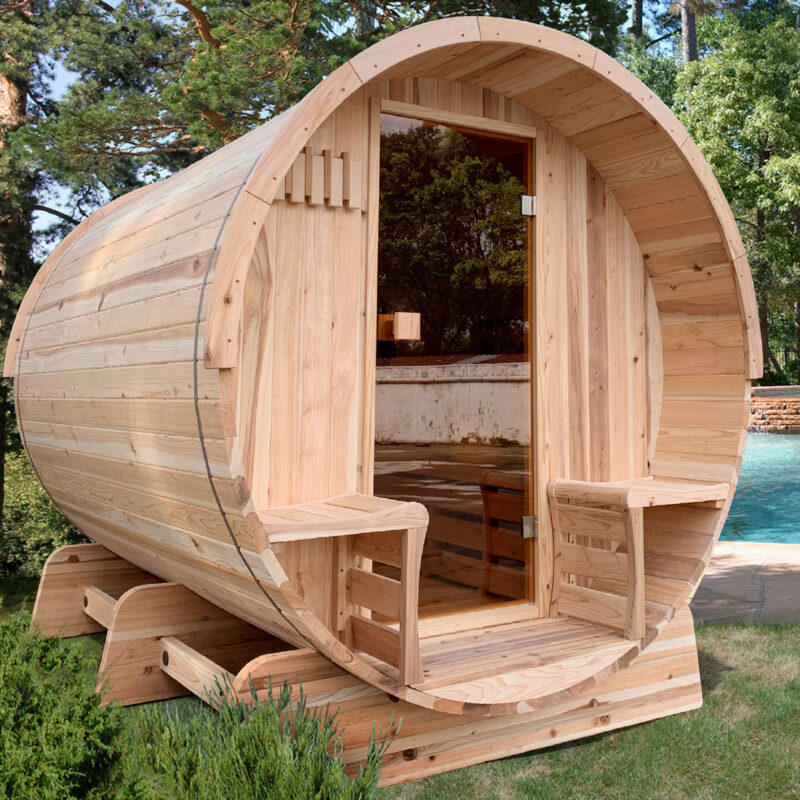 Outdoor sauna for 6 people Ontario Nordkap Living