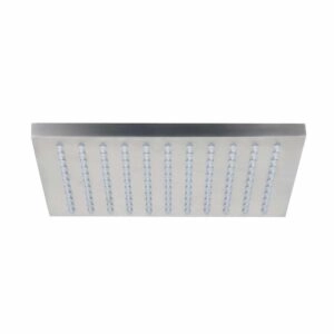 5601_Rainbow shower head, square, 20 x 20 cm, brushed steel