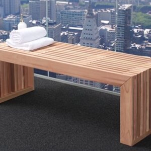 Banco Nordkap de madera de cedro, 160 cm