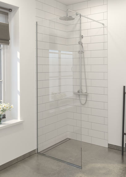 8495_Profilsæt til Premium brusevægge, matsort