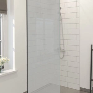 8496_Profile set with support bar for Premium shower walls, matt black