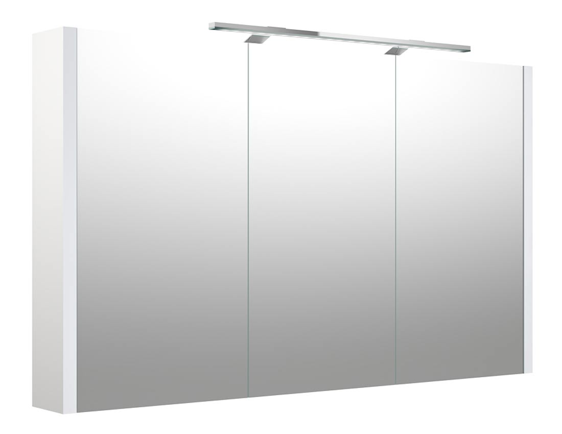 Clara spejlskab 110x65 med eludtag og LED lys 8423 - 1