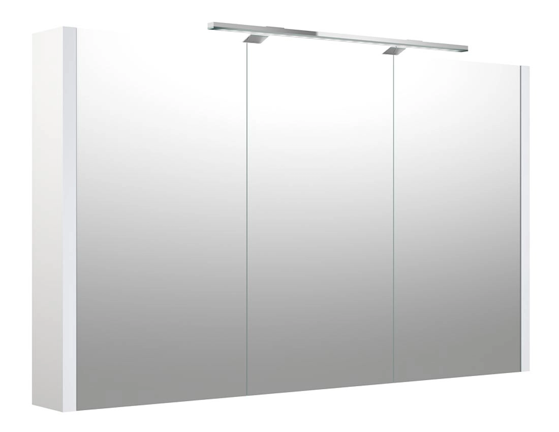 Clara spejlskab 110x65 med eludtag og LED lys 8423 - 1