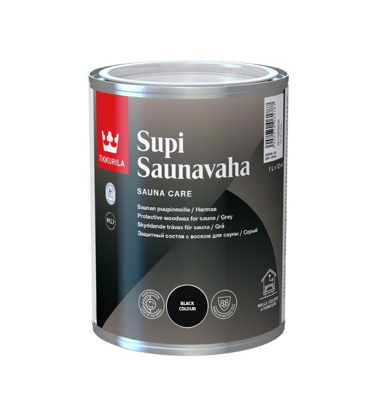 Sauna Tilbehør_Supi Sauna Voks_Sort_1l_Produkt