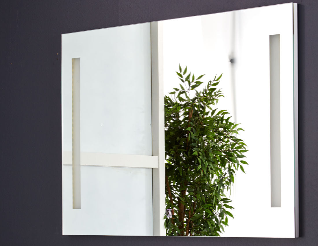 Slimline spejl 100x70 med LED