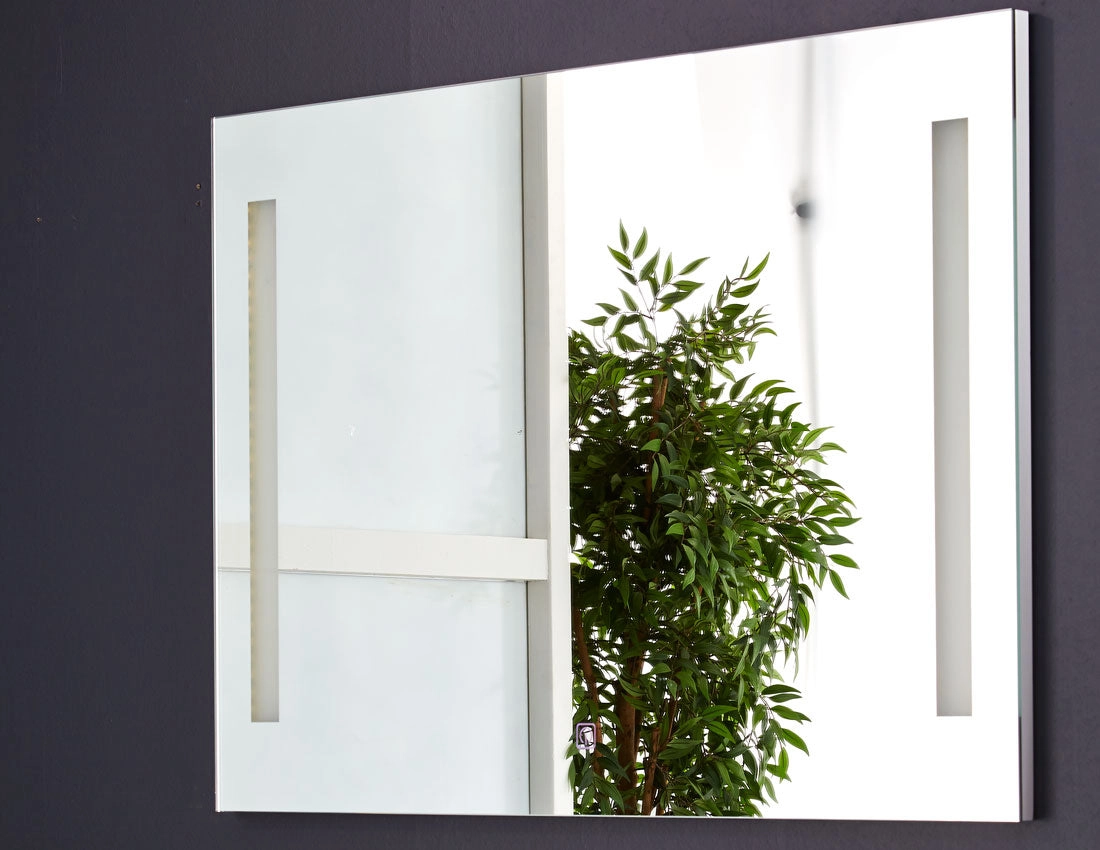 Slimline spejl 100x70 med LED