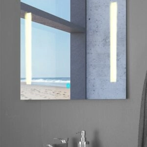 Slimline spejl 80x60 med LED 1