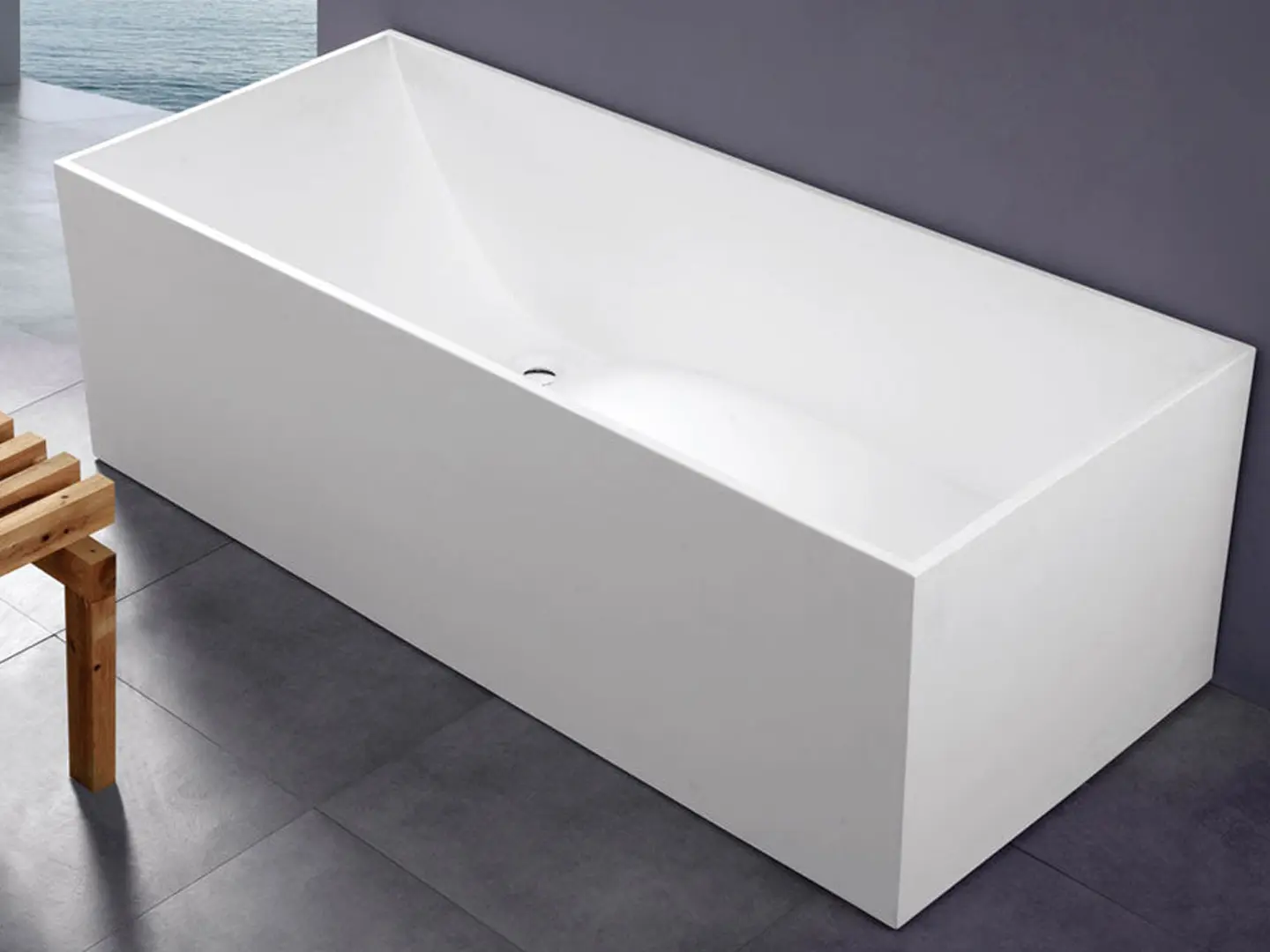 Badia bathtub, 170 cm, RockSolid - Image 2