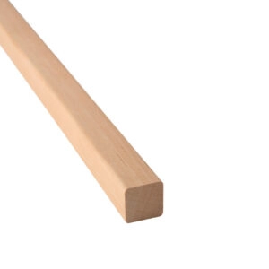 Hjørneliste firkantet 21 x 21 mm rødel