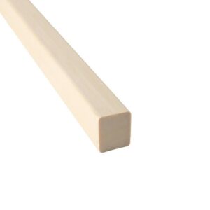 Hjørneliste firkantet 21 x 21 mm asp