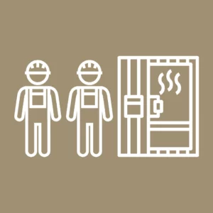 Instalación de una pequeña sauna interior con la ayuda del cliente