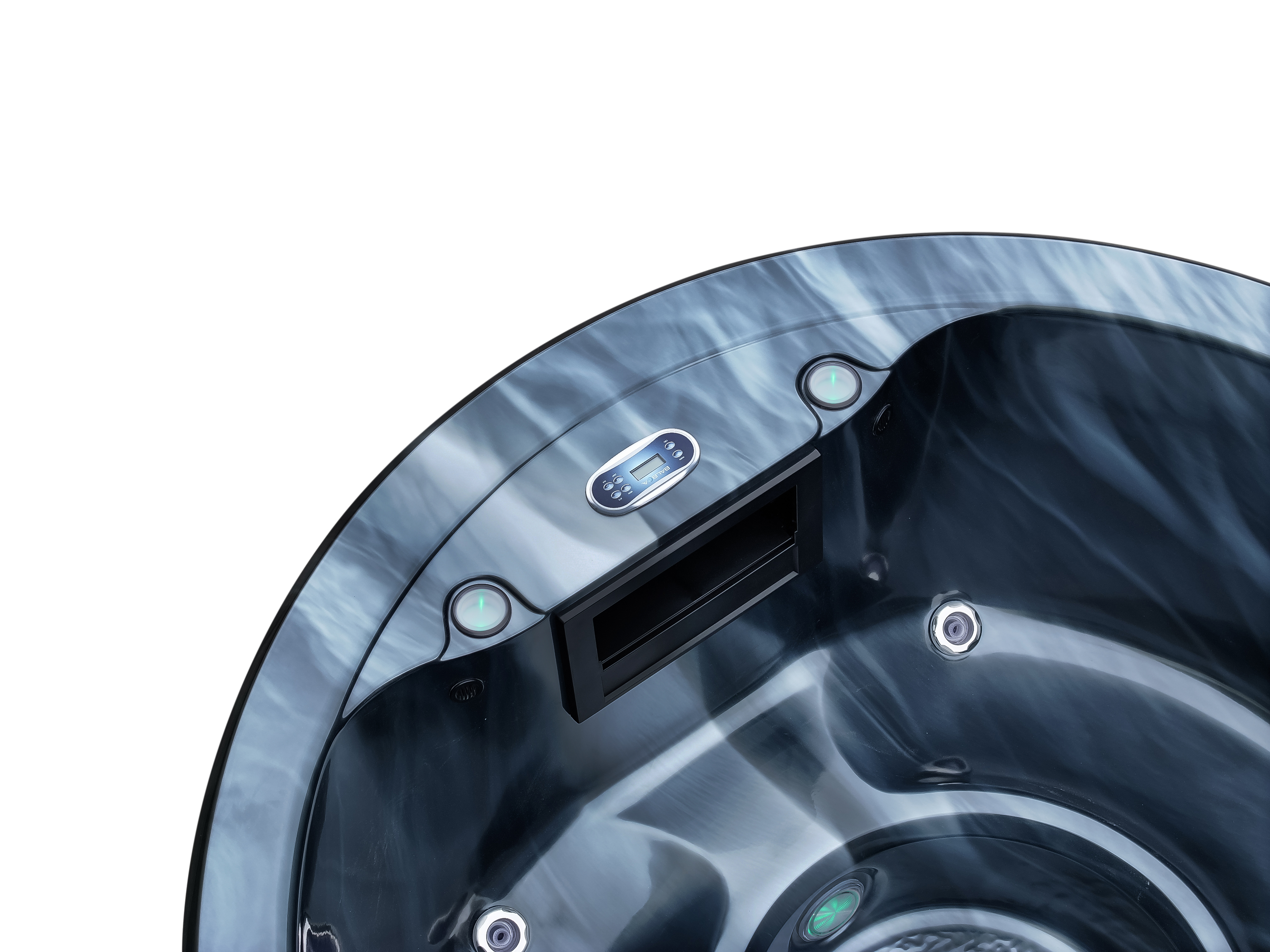 Jomsborg Vildmarksbad marmoreret hvid - Billede 3