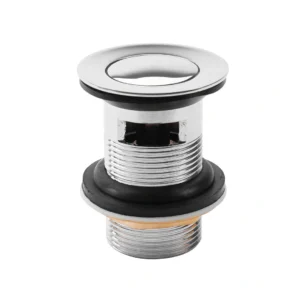 Pop-up waste valve with overflow, 8 cm, 1.1/4'', chrome