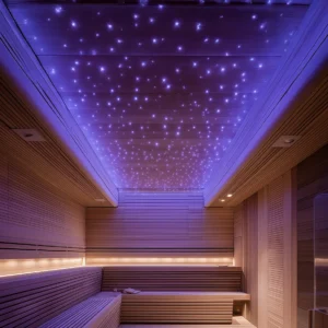 Fiber optic sauna light