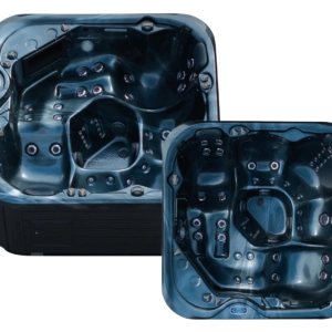 Black Pearl outdoor spa – black