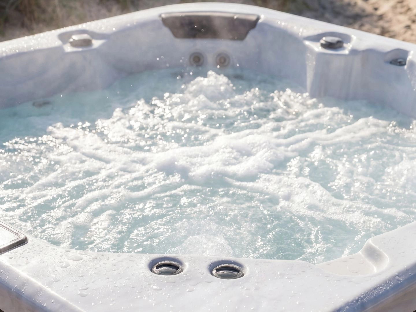 Vulcano outdoor spa – white - Image 4