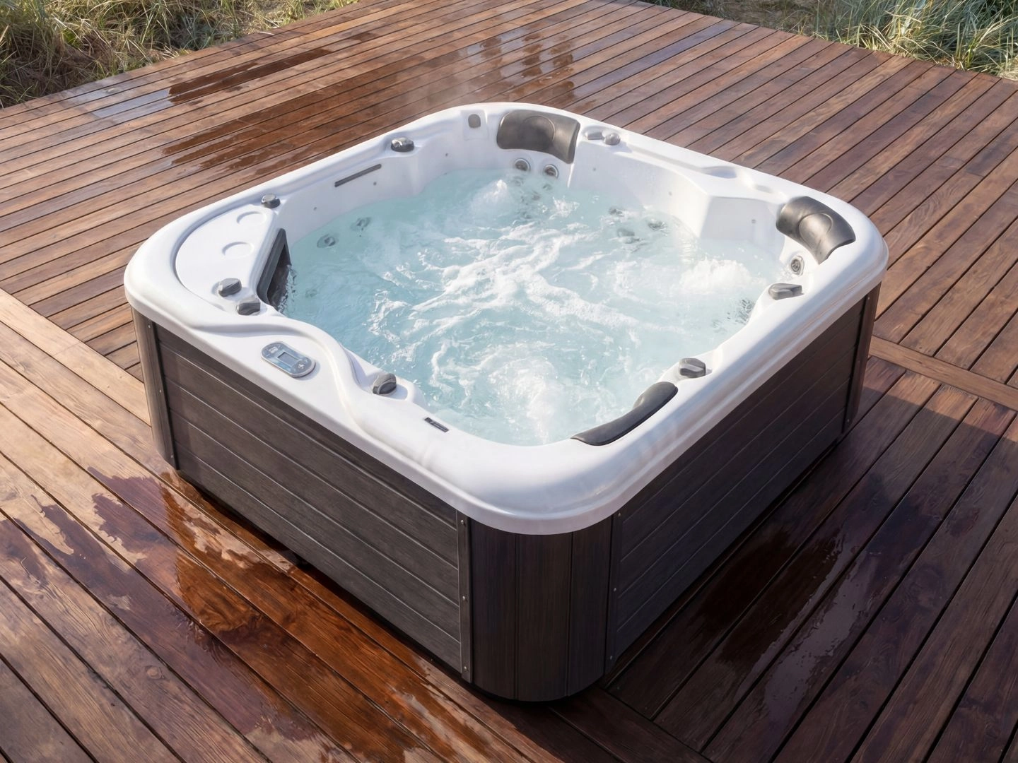 Black Pearl outdoor spa – white - Image 3