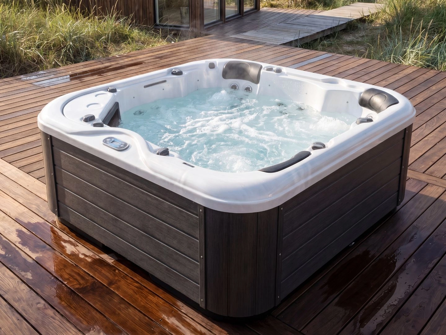 Black Pearl outdoor spa – white - Image 2