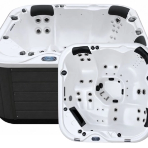 Black Pearl outdoor spa – white