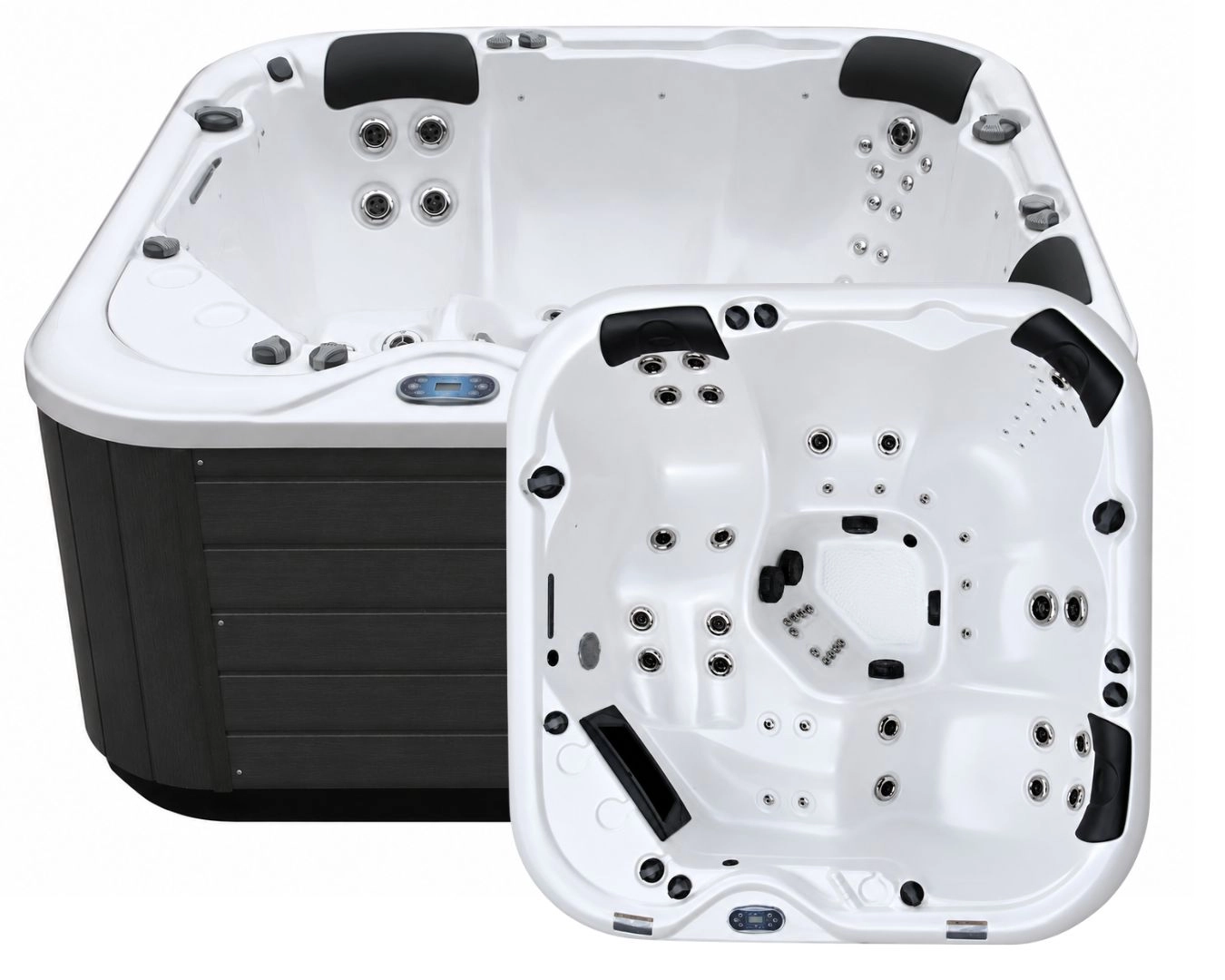 Black Pearl outdoor spa – white