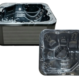 Vulcano outdoor spa – black