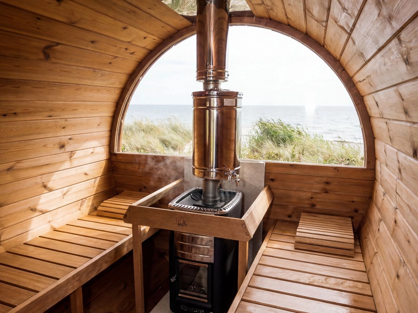 Sauna de barril exterior Tundra - Imagen 2
