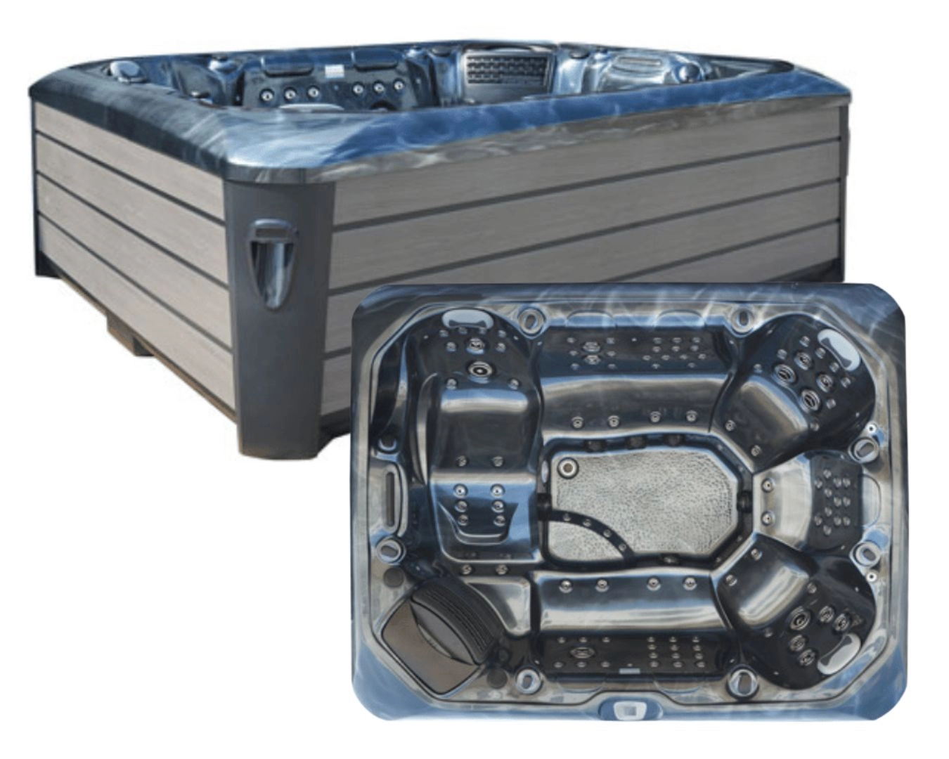 Dream outdoor spa – black