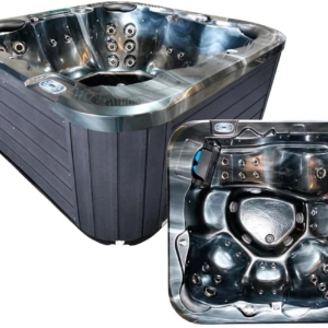Martinique outdoor spa – black