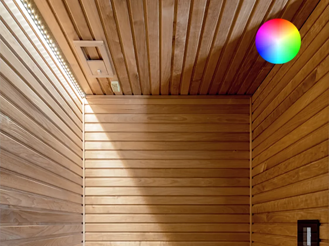 Sauna_tilbehør_LED_Skinne_RGBWfarvet_lys_4_pak_lysdæmpende_basis_6374_Billeder_web_1_1440x1080
