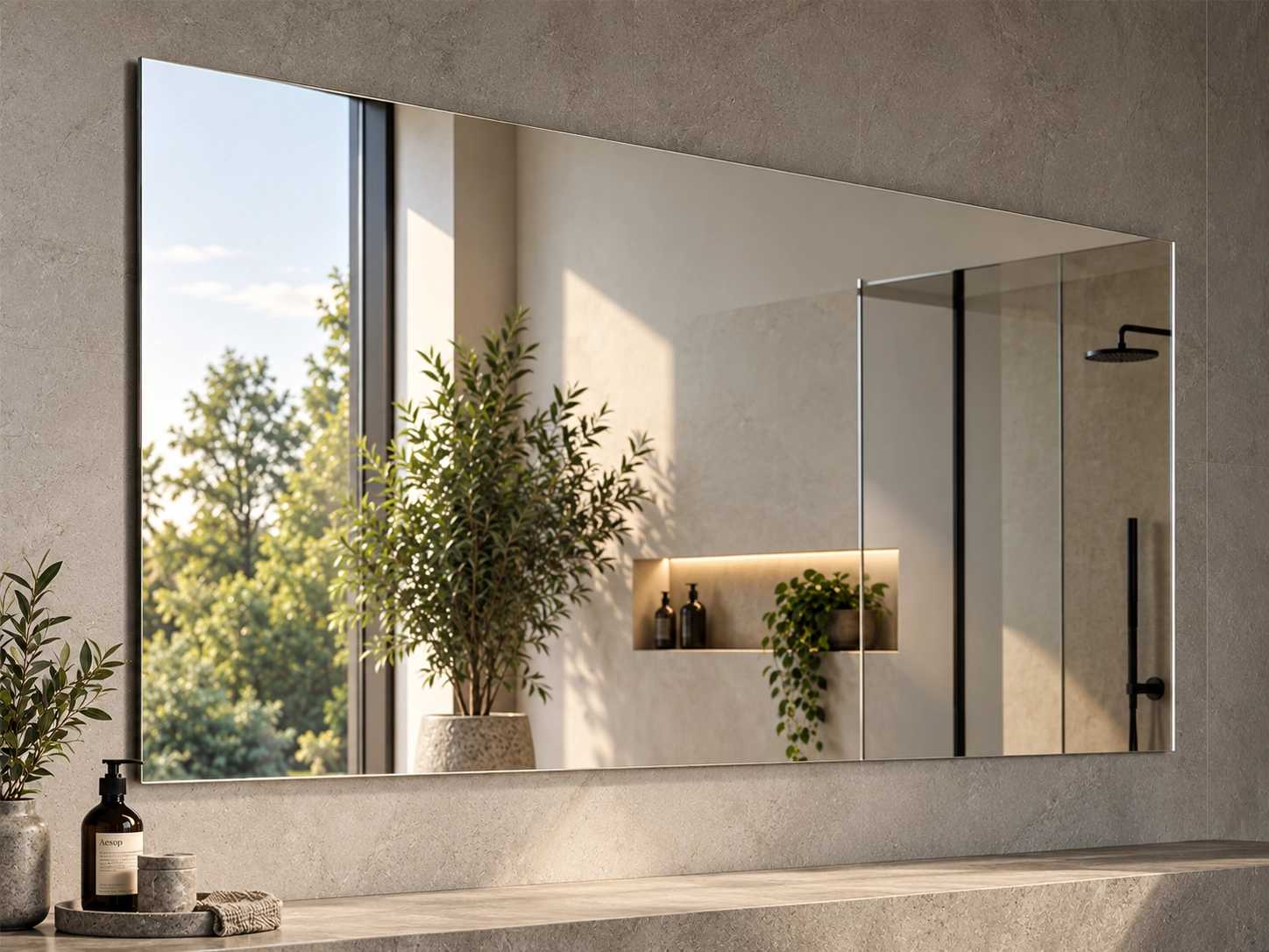 Crystal mirror 200×90_5435