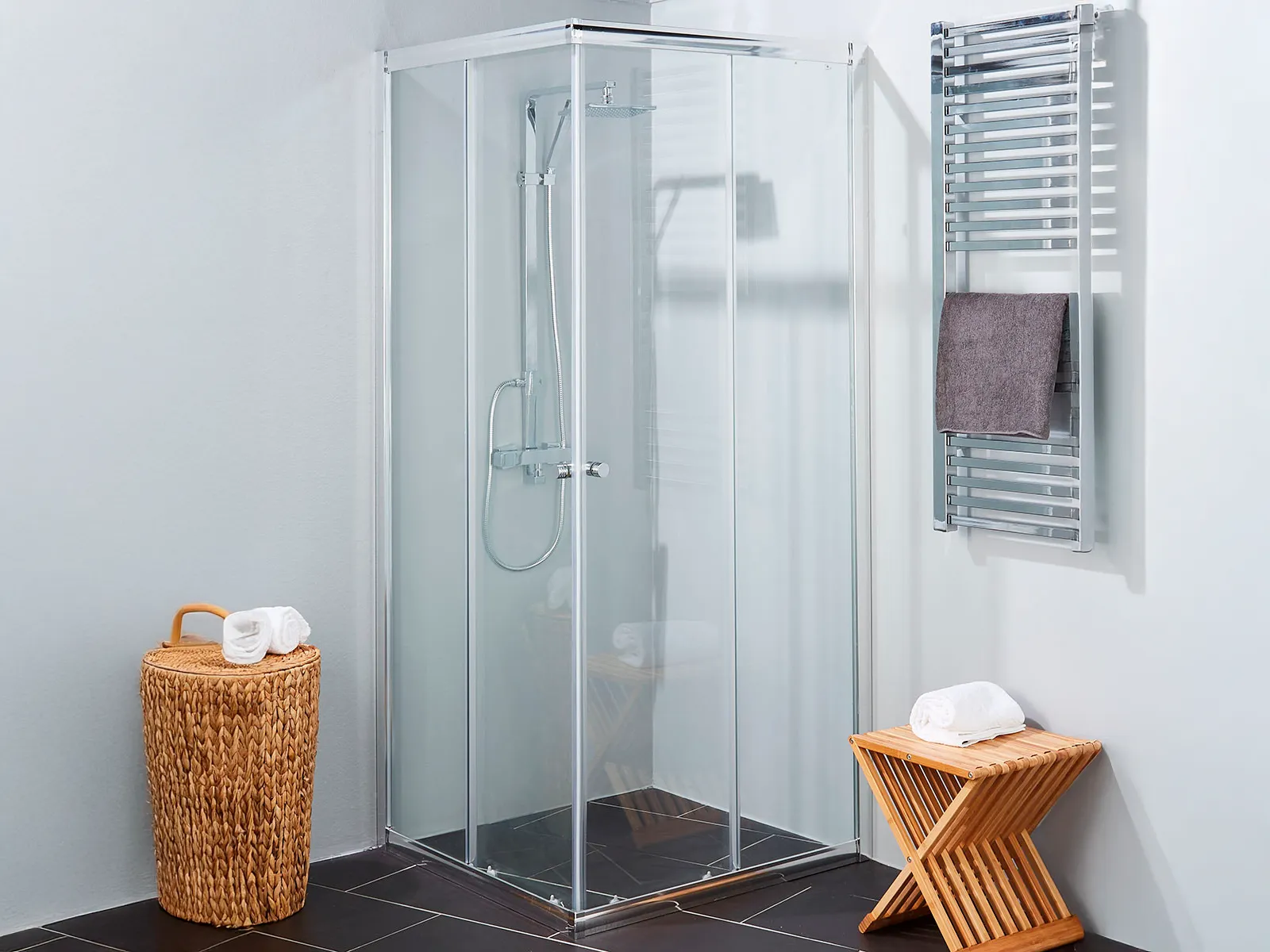 Easy way shower corner, W: 90 × H: 200 cm